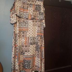 Emma and Michele Cold Shoulder Dress Sz XL